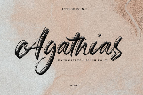 Agathias: A Delicate Script Font