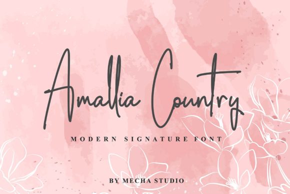 Amalia Country Font: Elegant Script for Creative Projects