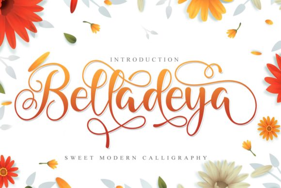 Belladeya Font: Elevate Your Campaign’s Romance with a Script Amp Typeface
