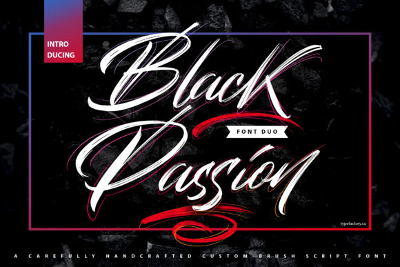 Black Passion Font for Business