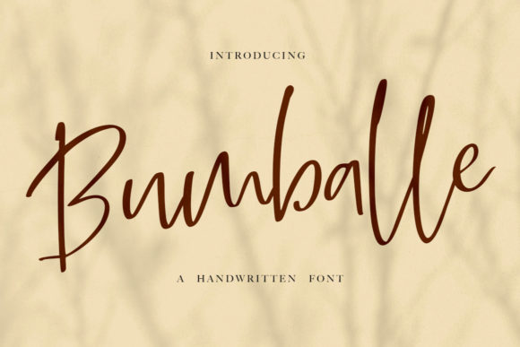 Bumballe Font: Timeless Handwritten Style