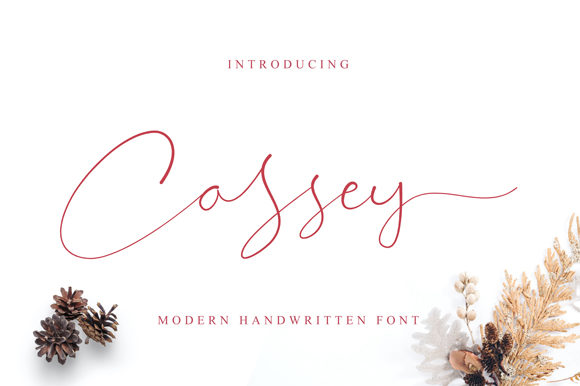 Cassey: A Stylish Script for Branding