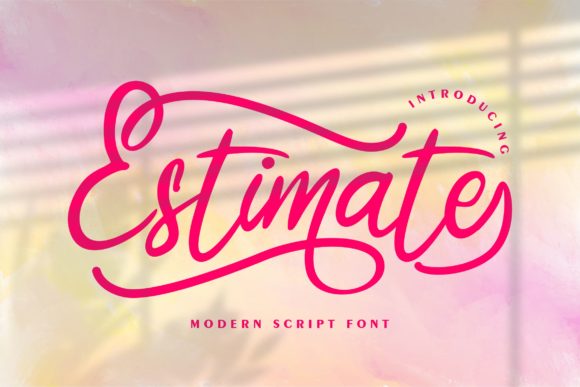 Estimate Font: A Handwritten Typeface That Elevates Branding