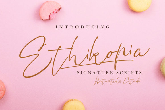 Ethikopia: A Delicate Script Font for Web Design
