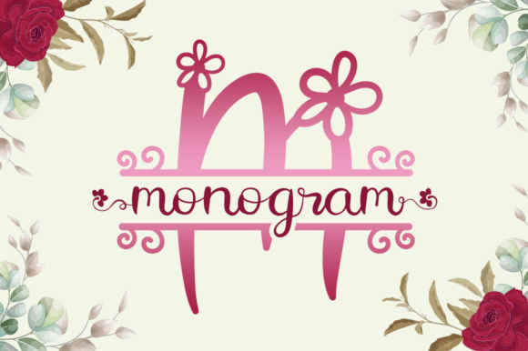 Flower Monogram: A Handwritten Typeface for Heartfelt Branding