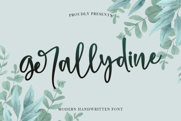 Gerallydine: A Handwritten Typeface for Authentic Brand Design