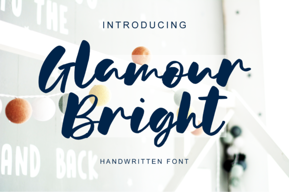 Glamour Bright Font for Web Design