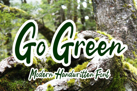 Go Green Font for Web Design