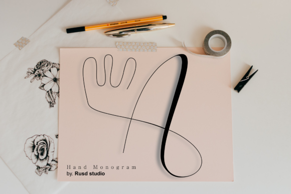 Hand Monogram: A Elegant Font for Business