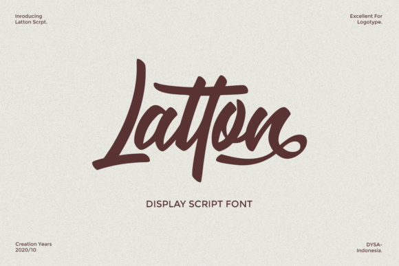 Latton: A Bold Handwritten Font