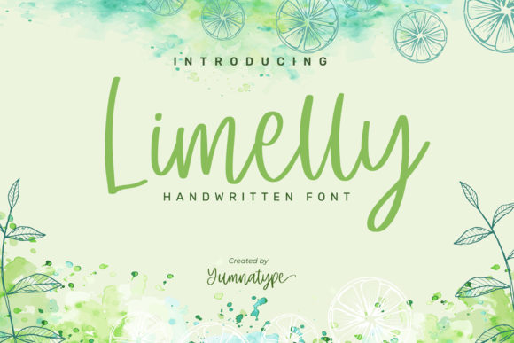 Limelly: A Handwritten Typeface for Editorial Elegance