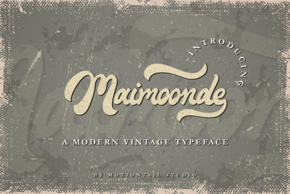 Maimoonde: A Vintage Script for Creative Projects