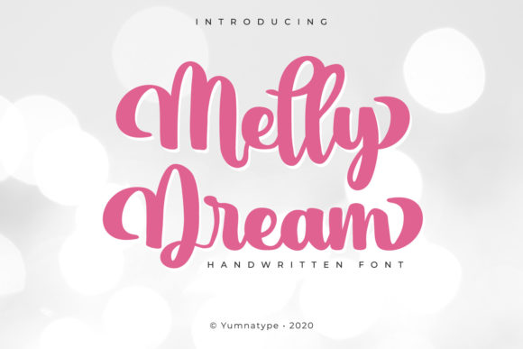 Melly Dream: A Handwritten Typeface for Editorial Elegance