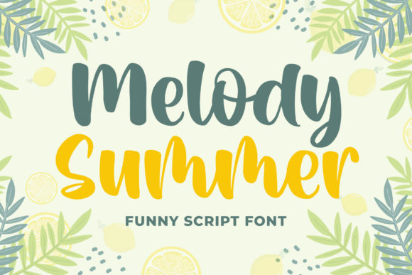 Melody Summer Font for Creative Makers