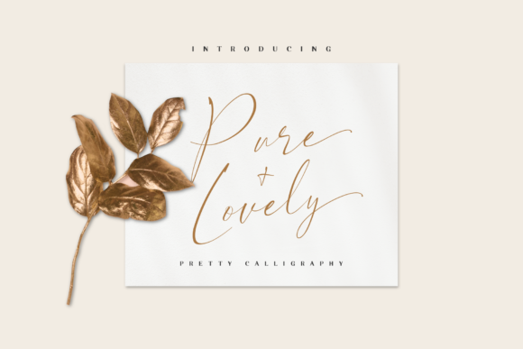 Pure Lovely Font: Elegant Script for Editorial Design