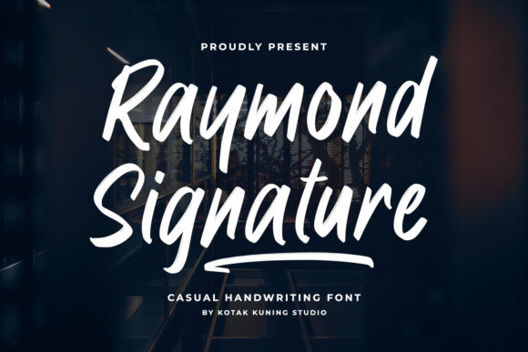 Raymond Signature: A Bold Handwritten Font