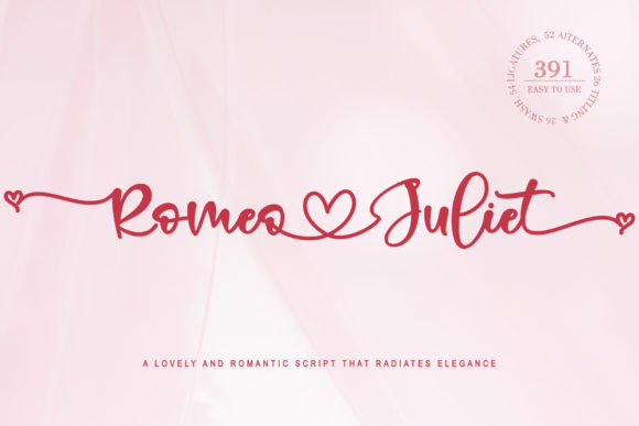 Romeo Juliet: A Romantic Handwritten Font for Creative Makers