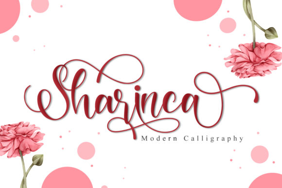 Sharinca: Elegant Script Font for Editorial Design