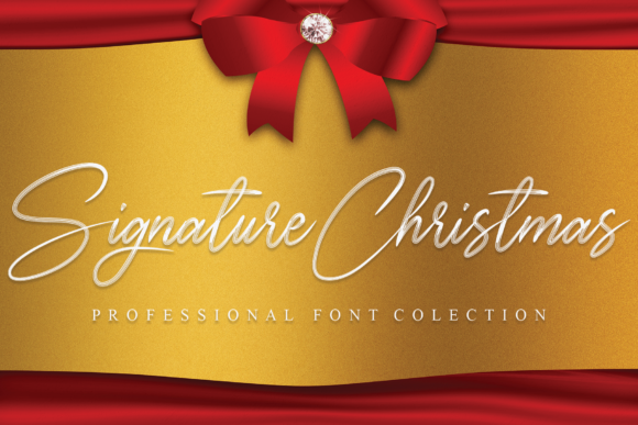 Signature Christmas Font for Web Design