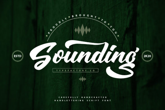 Sounding: A Vintage Handwritten Font