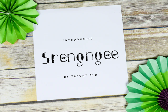 Srengngee: A Handwritten Font for Sweet, Simple Designs