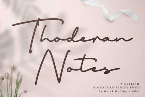 Thoderan Notes Font for Creative Projects