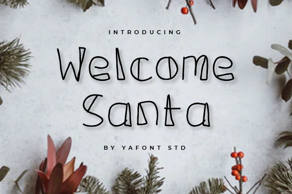 Welcome Santa: A Handwritten Font for Festive and Creative Makers